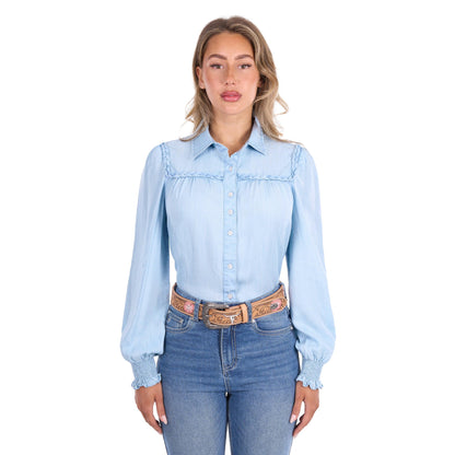 PURE WESTERN WOMENS DANIELA SHIRT-Ranges Country
