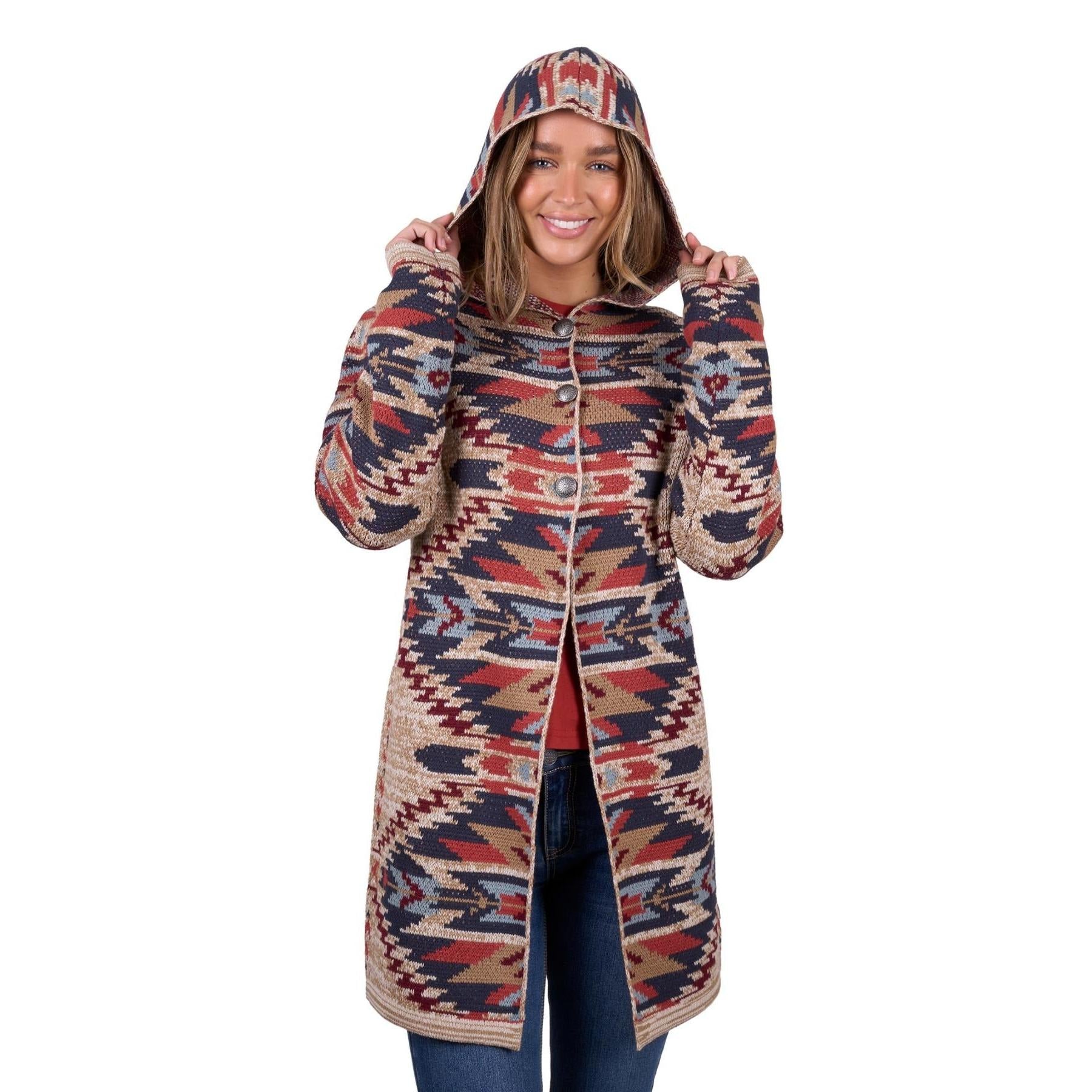 PURE WESTERN WOMENS EDDIE CARDIGAN-Ranges Country