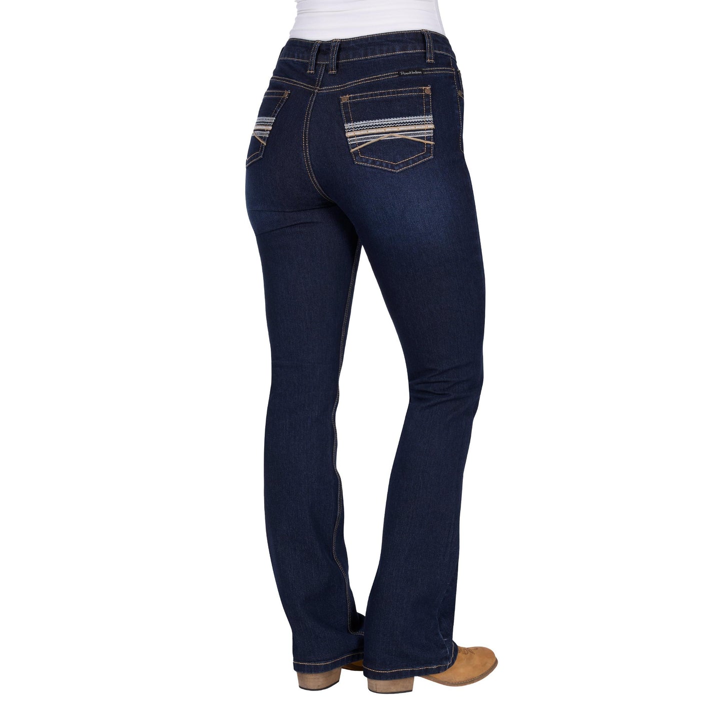 PURE WESTERN WOMENS IDA HIGH RISE BOOT CUT JEANS-Ranges Country