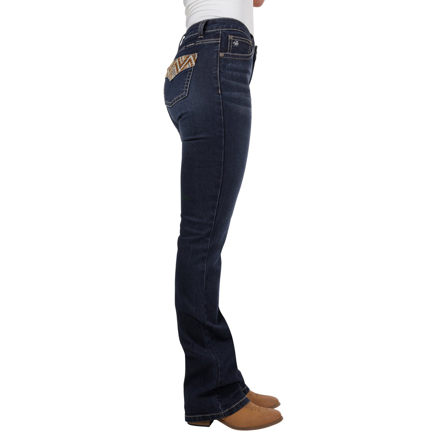 PURE WESTERN WOMENS IVY RELAXED RIDER JEANS *Disc*