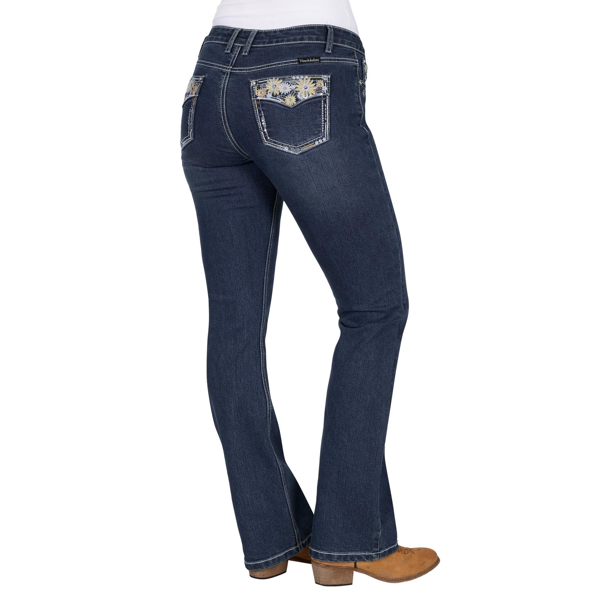 PURE WESTERN WOMENS JAY BOOT CUT JEANS-Ranges Country