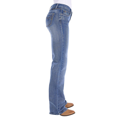 PURE WESTERN WOMENS JULIETTA RELAXED RIDER JEANS