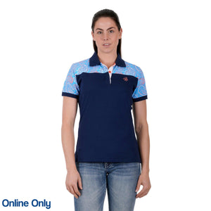 PURE WESTERN WOMENS KELSEY POLO-Ranges Country