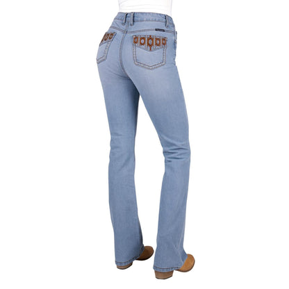 PURE WESTERN WOMENS LIZ HIGH RISE BOOTCUT JEANS 34in