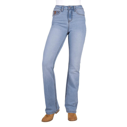 PURE WESTERN WOMENS LIZ HIGH RISE BOOTCUT JEANS 34in