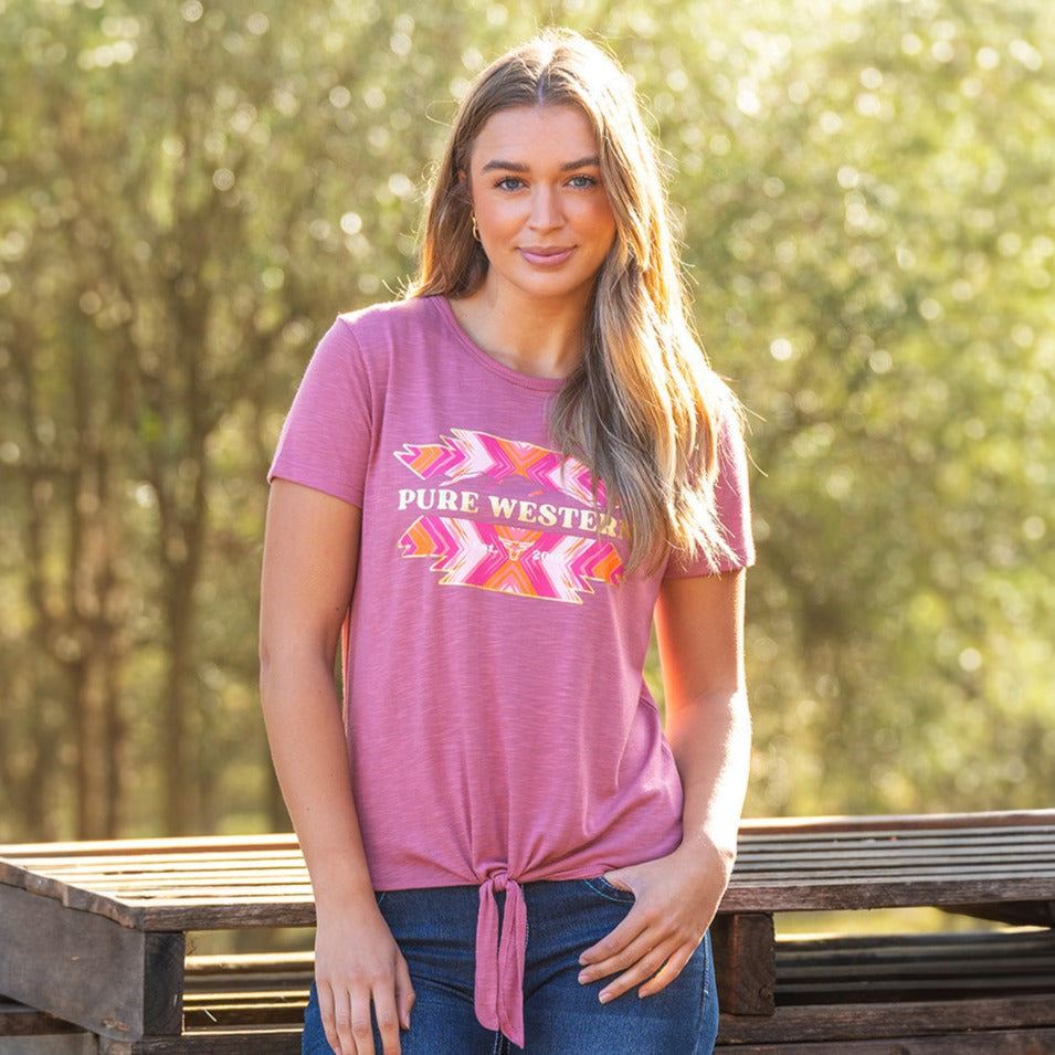 PURE WESTERN WOMENS LYLAH TEE