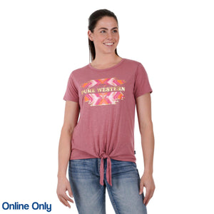 PURE WESTERN WOMENS LYLAH TEE-Ranges Country
