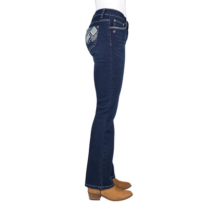 PURE WESTERN WOMENS MEG BOOTCUT JEANS 32in