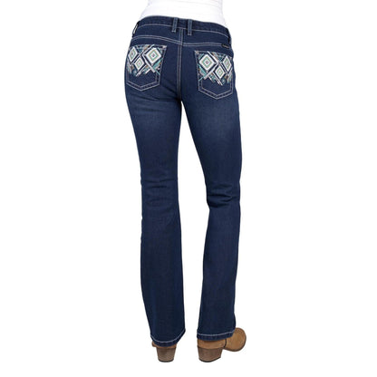 PURE WESTERN WOMENS MEG BOOTCUT JEANS 32in-Ranges Country