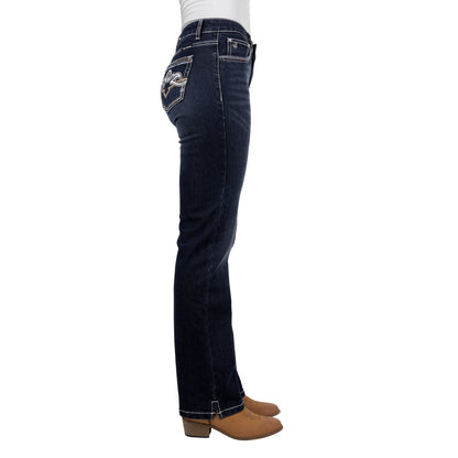 PURE WESTERN WOMENS MIA STRAIGHT LEG JEANS
