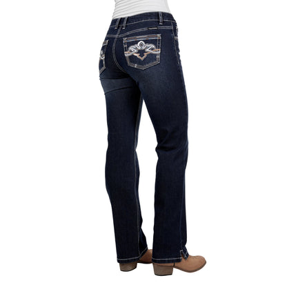 PURE WESTERN WOMENS MIA STRAIGHT LEG JEANS-Ranges Country