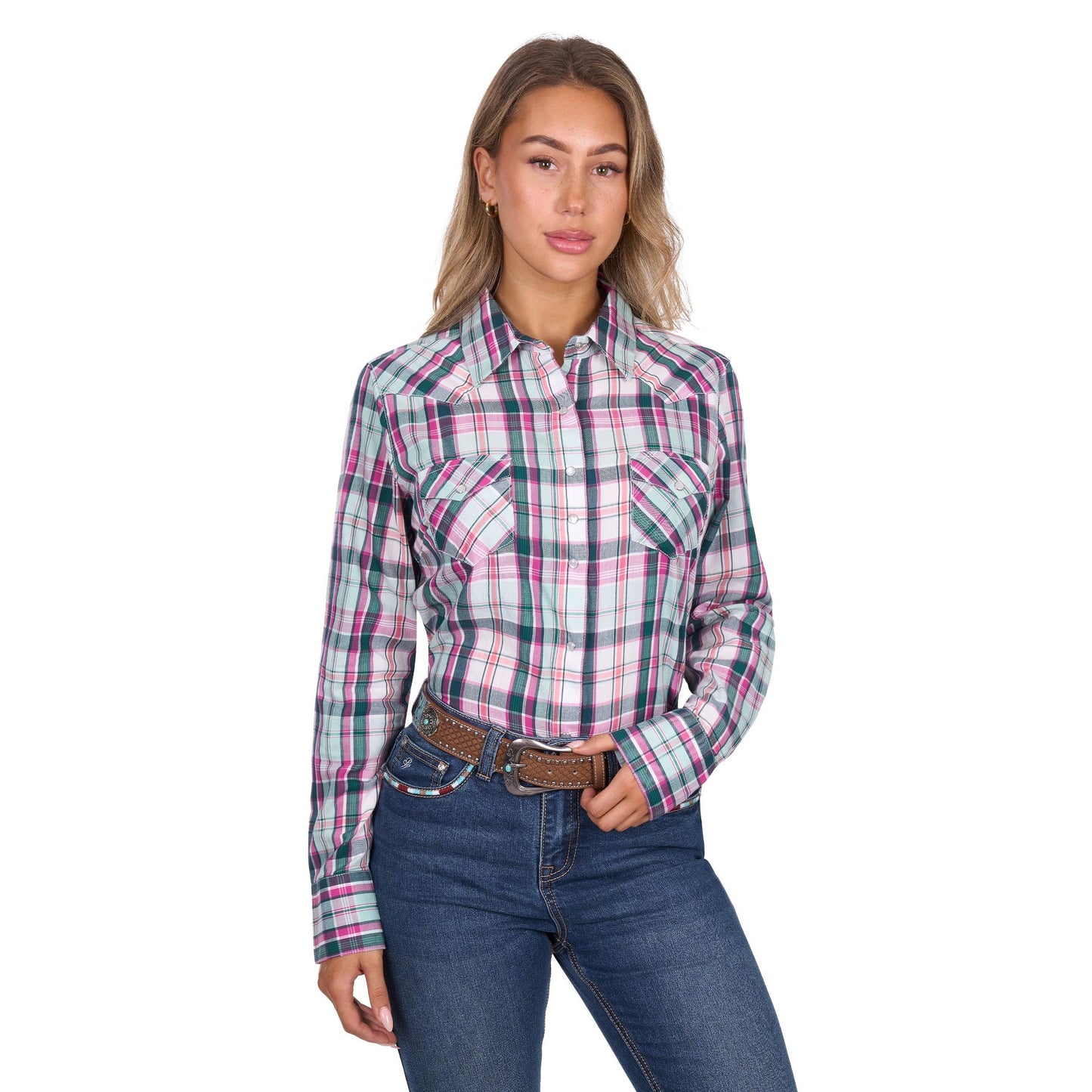 PURE WESTERN WOMENS NICOLA SHIRT-Ranges Country