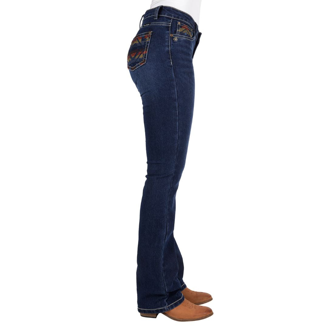 PURE WESTERN WOMENS OLA RELAXED RIDER JEANS