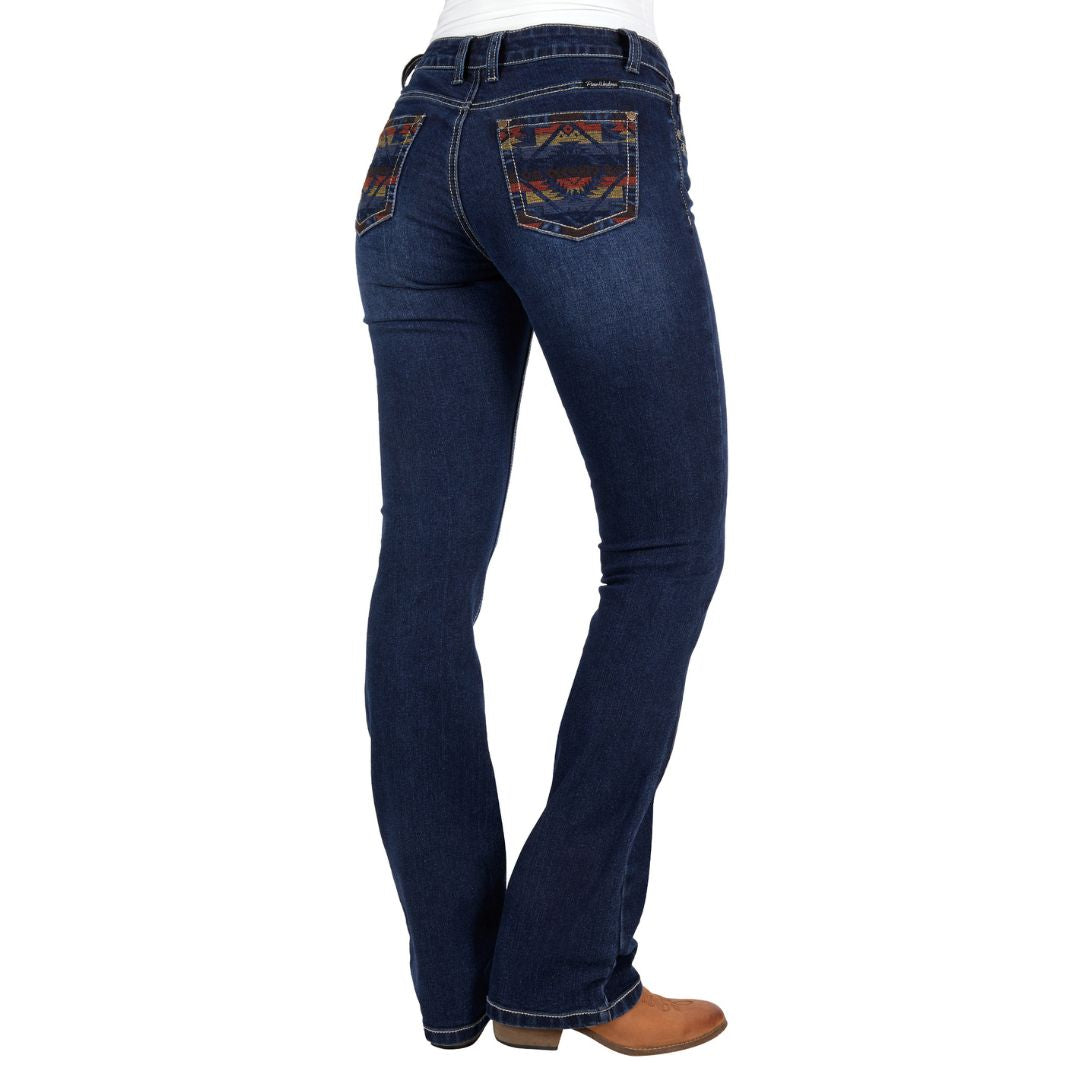 PURE WESTERN WOMENS OLA RELAXED RIDER JEANS-Ranges Country