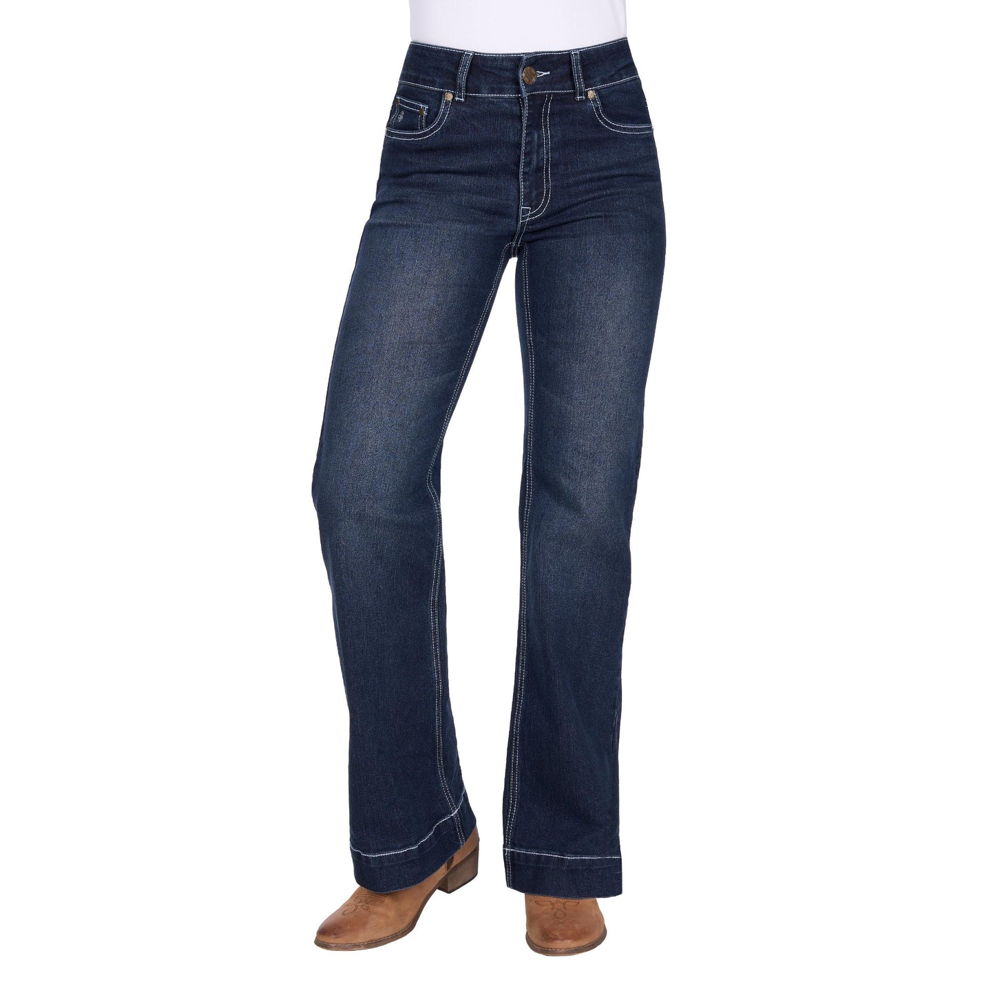 PURE WESTERN WOMENS ROMY TROUSER JEANS 32in