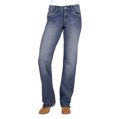 PURE WESTERN WOMENS RUE STRAIGHT LEG JEANS 34in
