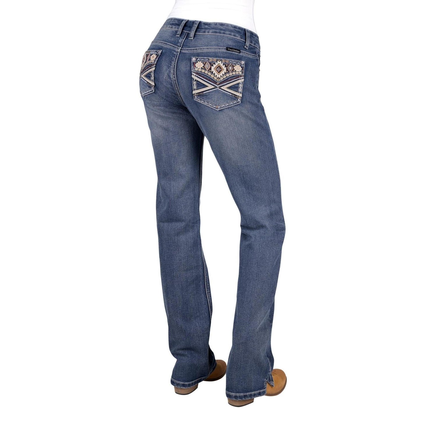 PURE WESTERN WOMENS RUE STRAIGHT LEG JEANS 34in