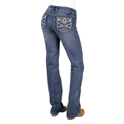 PURE WESTERN WOMENS RUE STRAIGHT LEG JEANS 34in