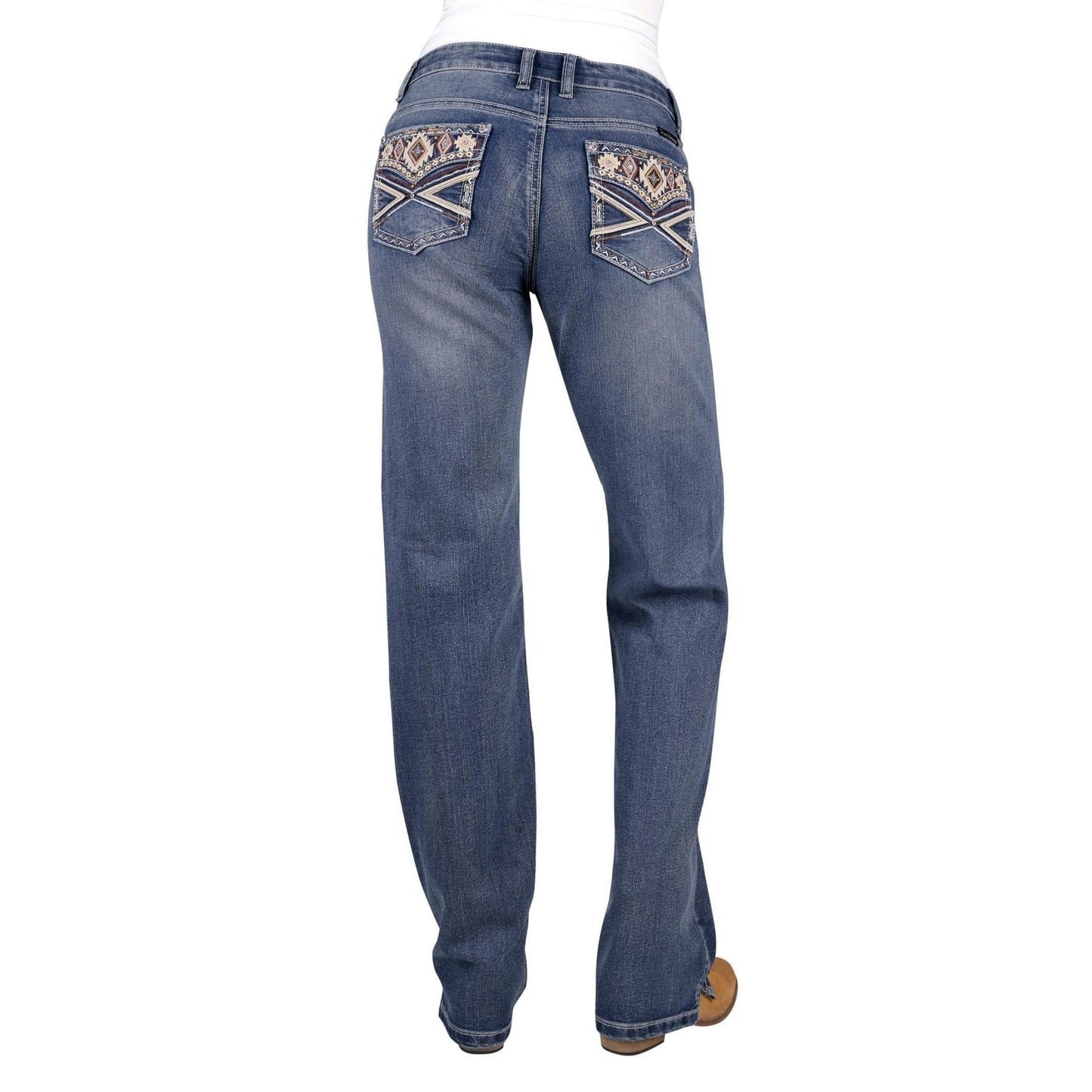 PURE WESTERN WOMENS RUE STRAIGHT LEG JEANS 34in-Ranges Country