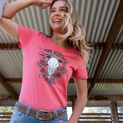 PURE WESTERN WOMENS TAMMY TEE