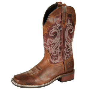 PURE WESTERN WOMENS TEXAS BOOTS-Ranges Country