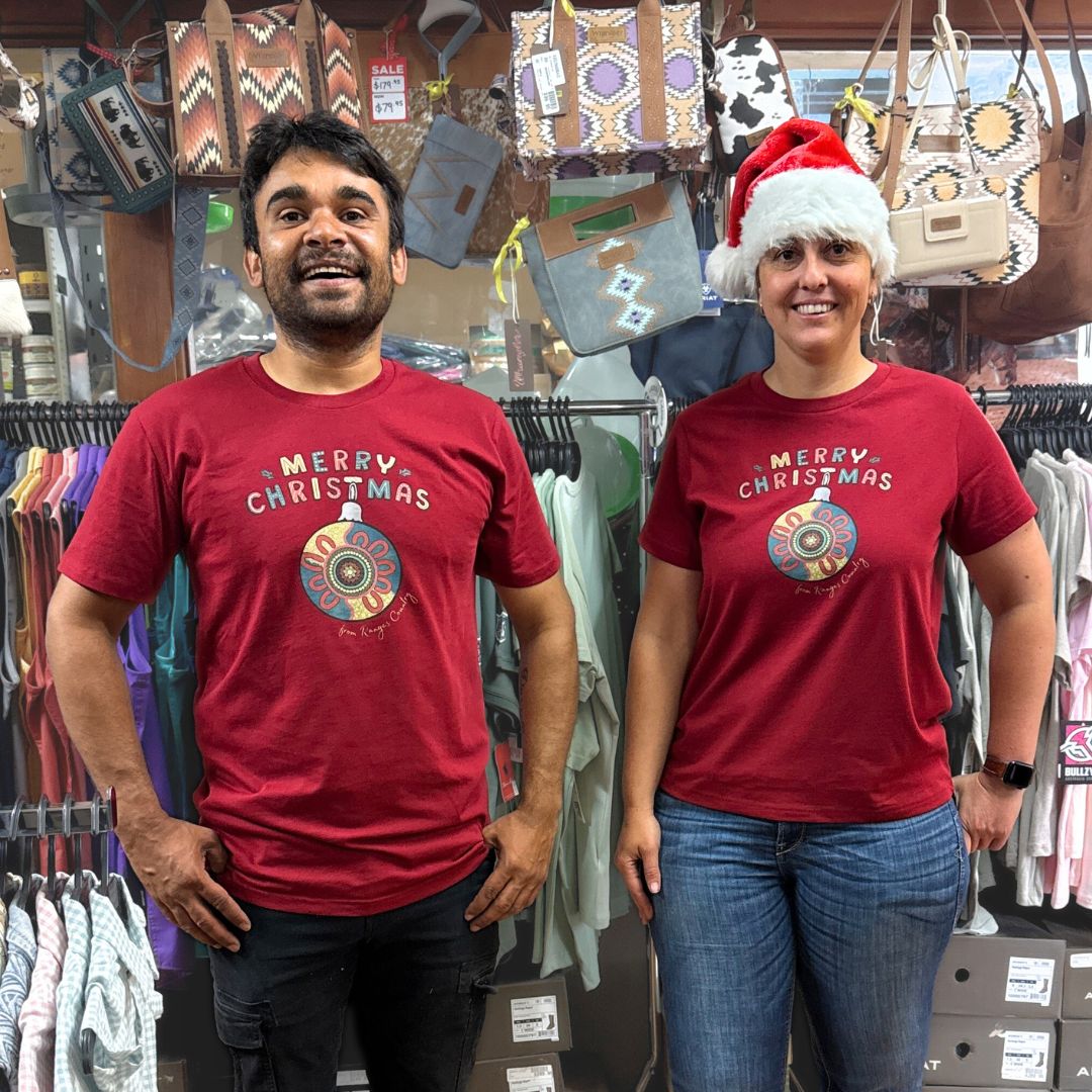 RANGES COUNTRY WOMENS CHRISTMAS BAUBLE TEE