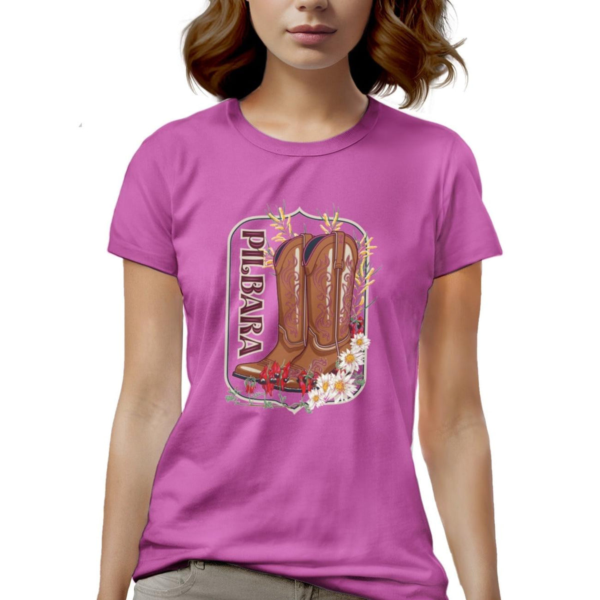 PILBARA WOMENS BOOT SCOOT TEE
