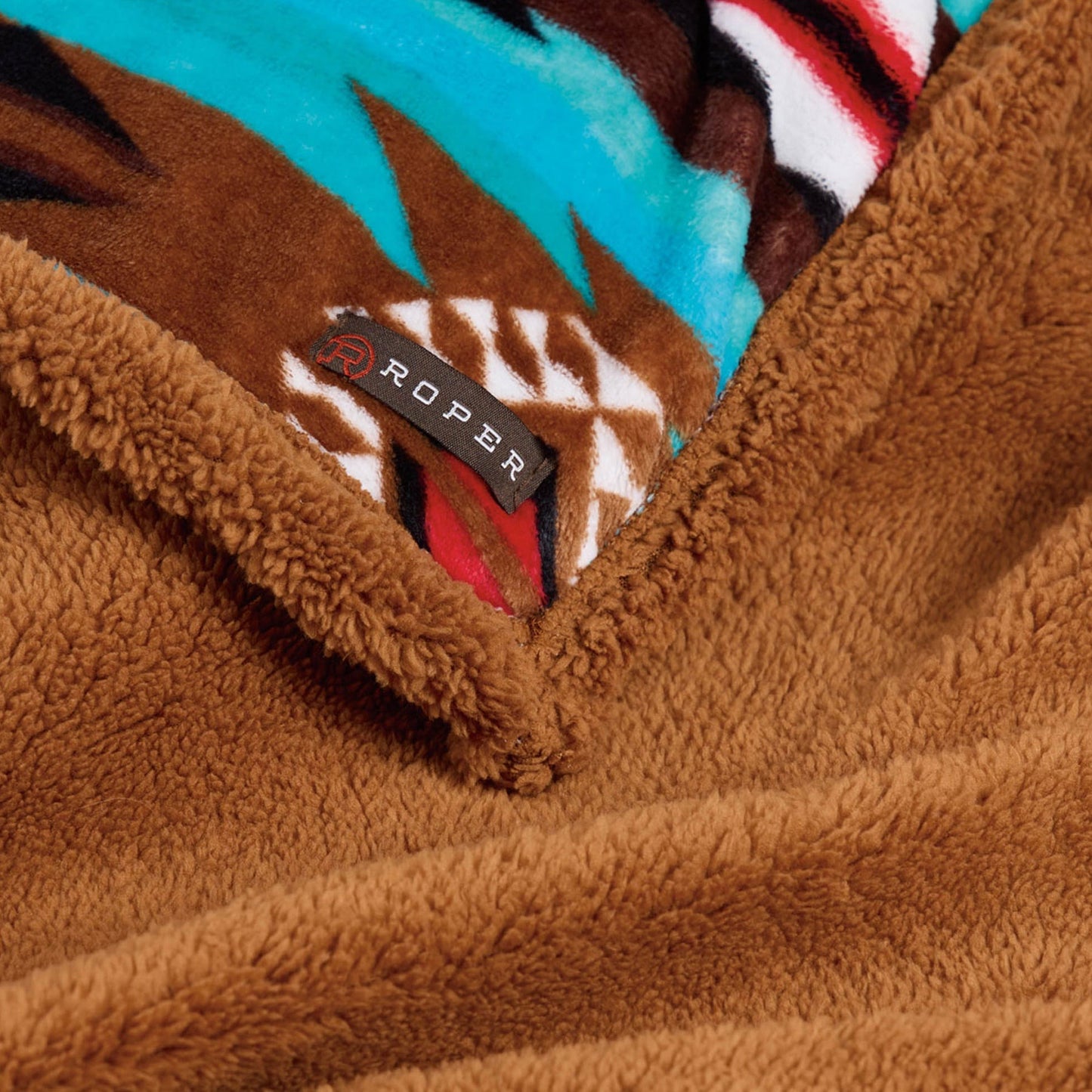 ROPER AZTEC FLEECE THROW BLANKET
