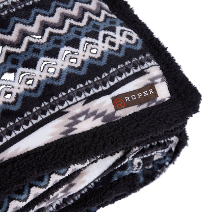ROPER AZTEC FLEECE THROW BLANKET