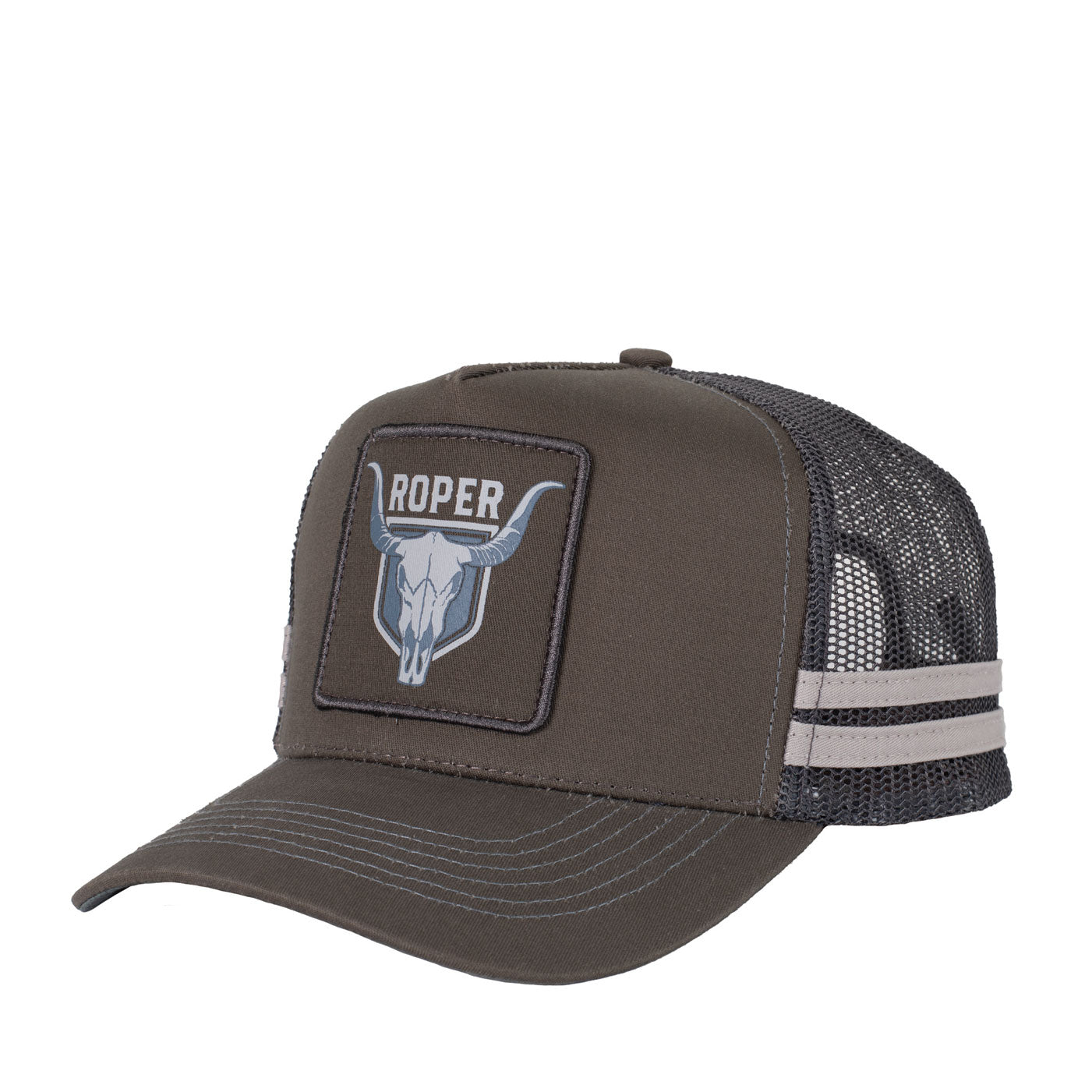 ROPER BULL SKULL TRUCKER CAP-Ranges Country