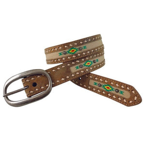 ROPER CANVAS INLAY BELT-Ranges Country