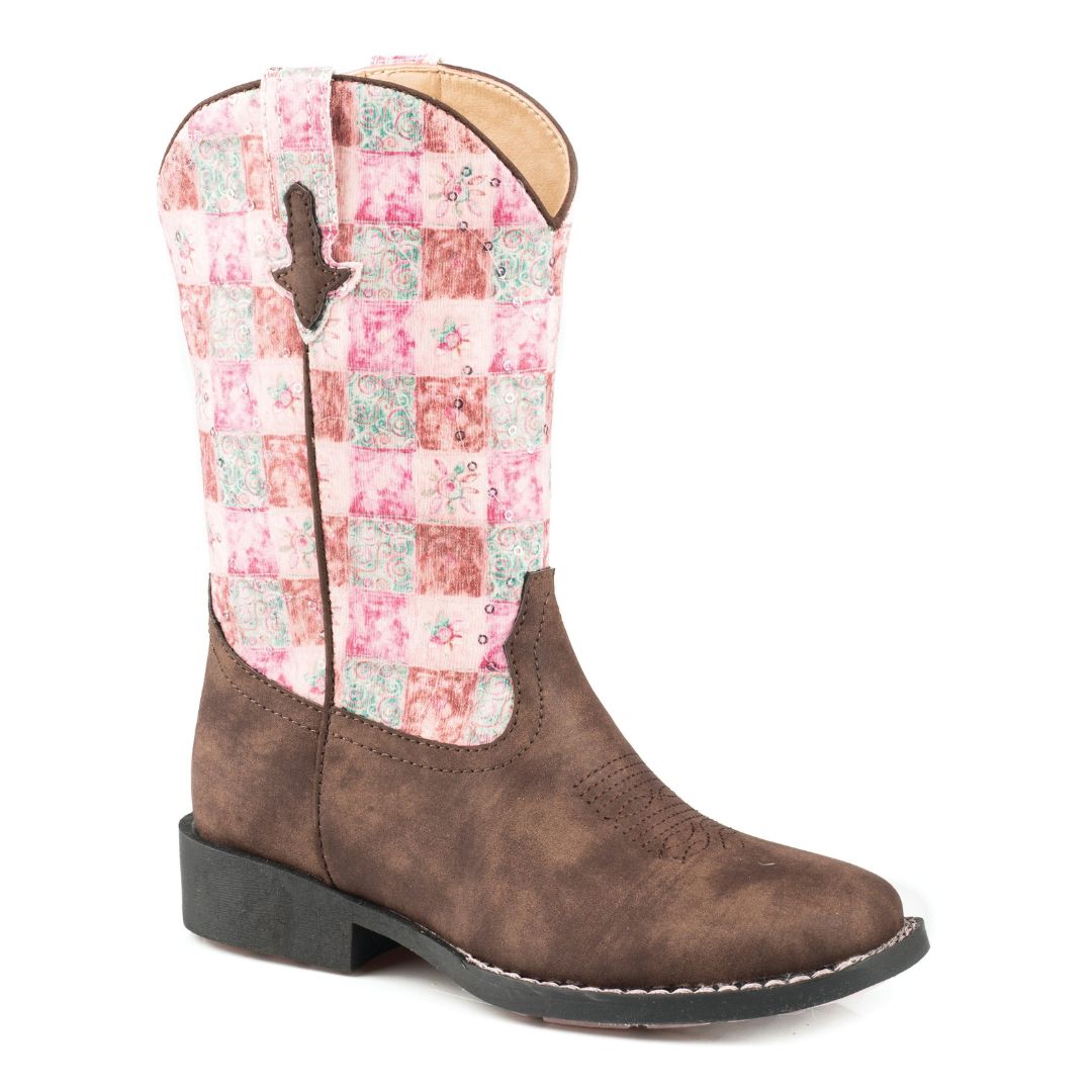 ROPER KIDS FLORAL SHINE BOOTS-Ranges Country