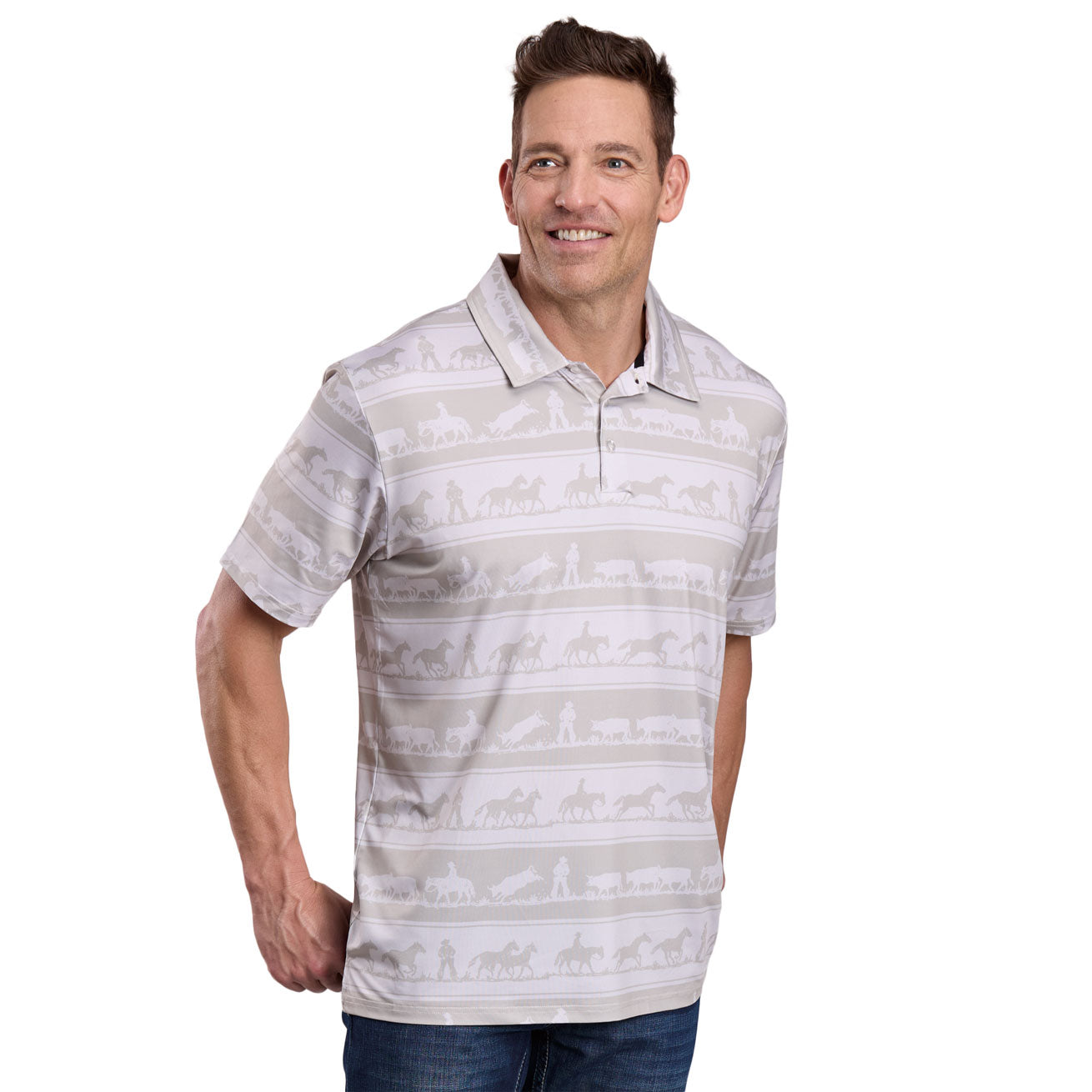 ROPER MENS ACTIVE COLLECTION POLO-Ranges Country