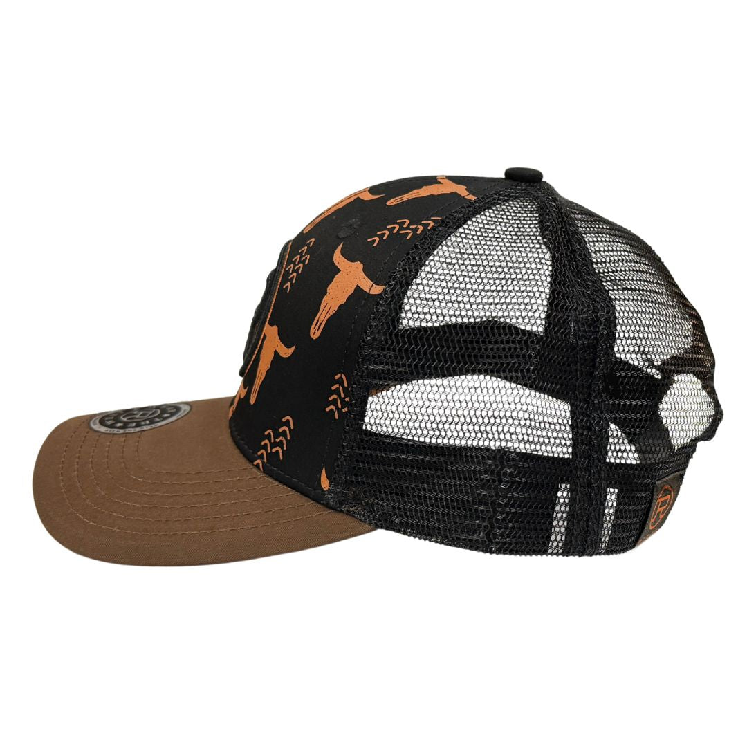 ROPER SKULL PRINT TRUCKERS CAP