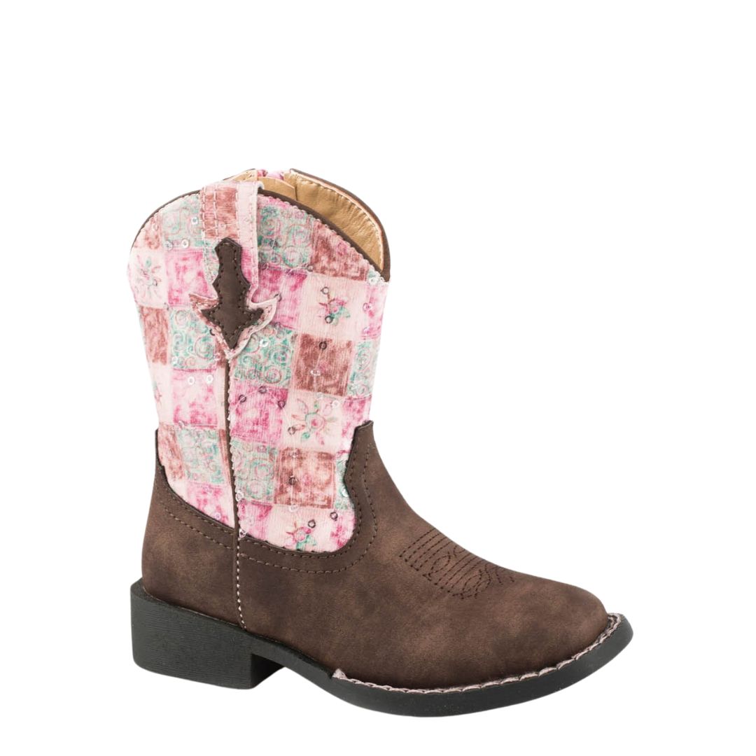 ROPER TODDLER FLORAL SHINE BOOTS-Ranges Country