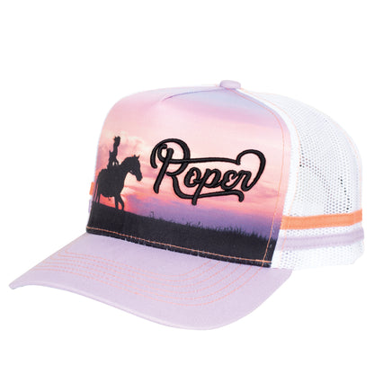 ROPER WESTERN SCENE TRUCKER CAP-Ranges Country