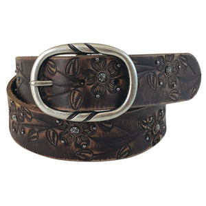 ROPER WOMENS 1.1/2in TOOLED BELT-Ranges Country