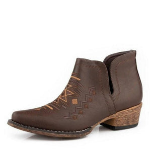 ROPER WOMENS AVA AZTEC EMBOSSED BOOTS-Ranges Country