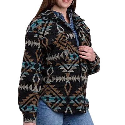 ROPER WOMENS AZTEC WOVEN SHIRT JACKET-Ranges Country