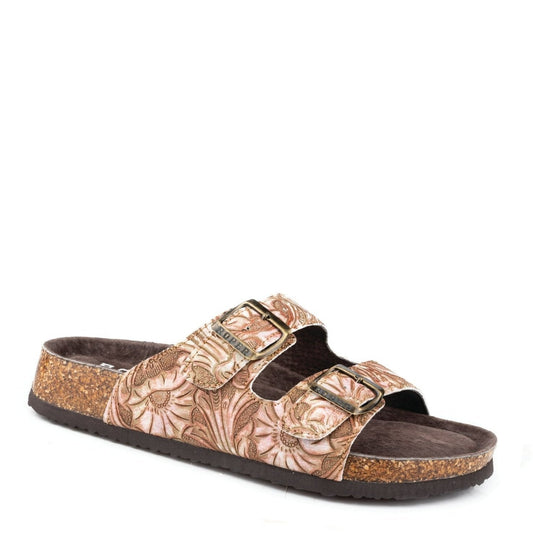 ROPER WOMENS DELILAH FLORAL EMBOSSED SANDALS-Ranges Country