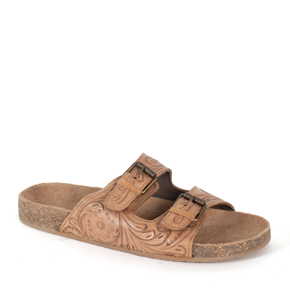 ROPER WOMENS DESIREE TOOLED LEATHER SANDALS-Ranges Country
