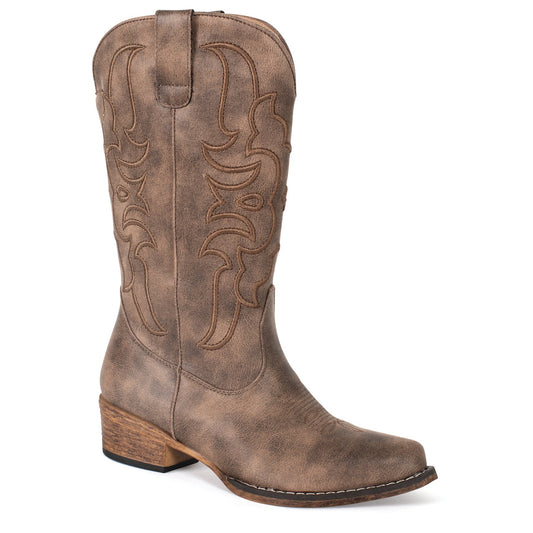 ROPER WOMENS RILEY CORD FLEXTRA BOOTS-Ranges Country