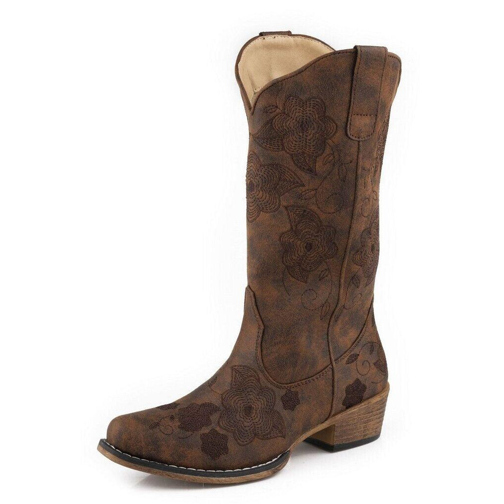 ROPER WOMENS RILEY FLOWERS BOOTS-Ranges Country