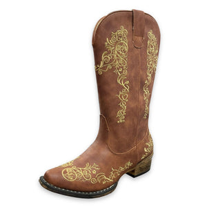 ROPER WOMENS RILEY SCROLL BOOTS-Ranges Country