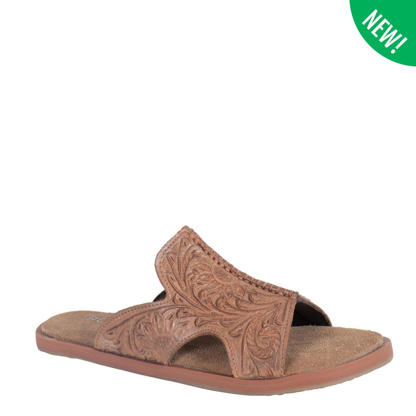 ROPER WOMENS SIERRA TOOLED LEATHER SANDALS-Ranges Country
