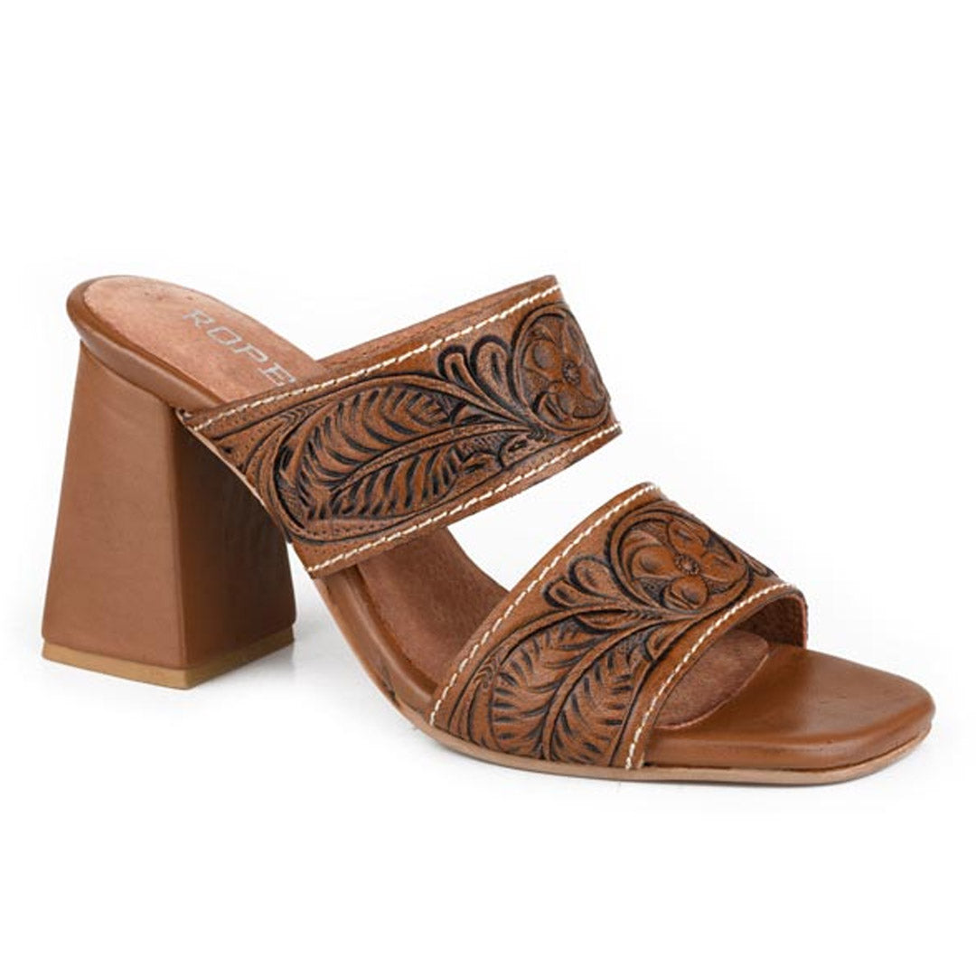 ROPER WOMENS STELLA TOOLED SANDALS-Ranges Country