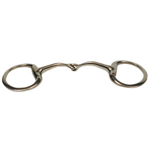CURVED MOUTH EGGBUTT SNAFFLE BIT-Ranges Country