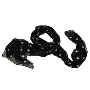 SILVER SPOTS MUSLIN SCARF-Ranges Country