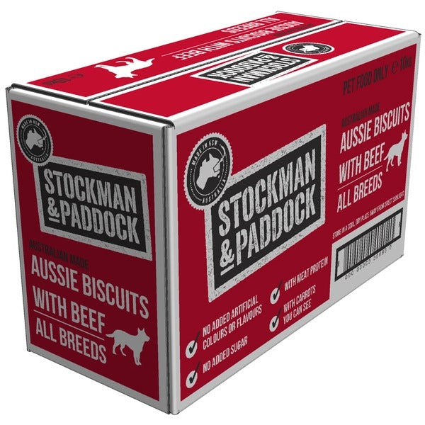 STOCKMAN & PADDOCK AUSSIE BEEF BISCUITS 10kg-Ranges Country