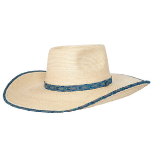 SUNBODY AVA PEACOCK FEATHERS HAT (4.5in BRIM)-Ranges Country